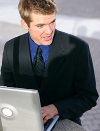 Photo - Business man using a computer