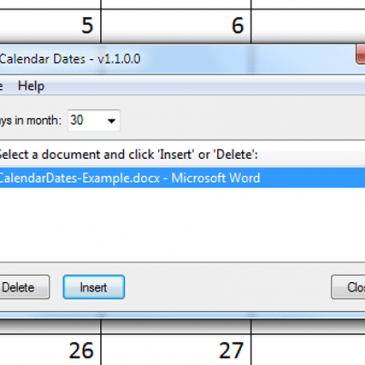 Download: Calendar Dates – Open Source