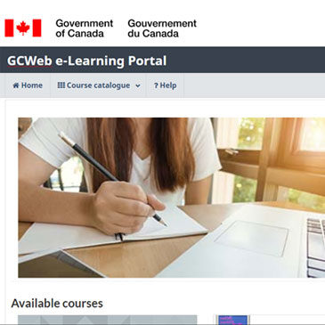 GCWeb theme for Moodle LMS – for the Government of Canada