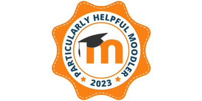 Particularly Helpful Moodler Badge 2023